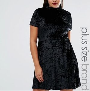 Brand New Black Velvet Dress